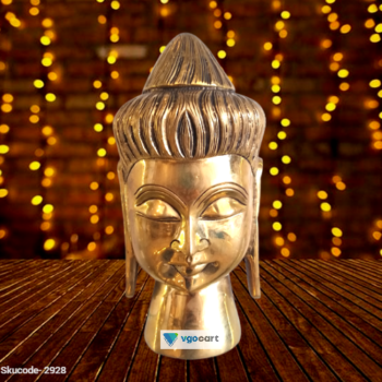 Brass Buddha Face