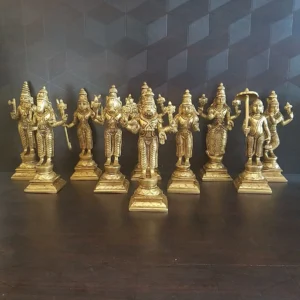 Brass Dhasavatharam Set- Large
