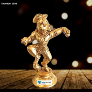 brass dancing krishna statue hindu god idols pooja home decor items gift buy online india 1 1