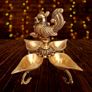 brass designer 4face diya hindu god idols buy online home decors gifs pooja vastu coimbatore