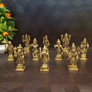 brass dhasavatharm set small idols home decor pooja statues showpiece gift buy online india 1