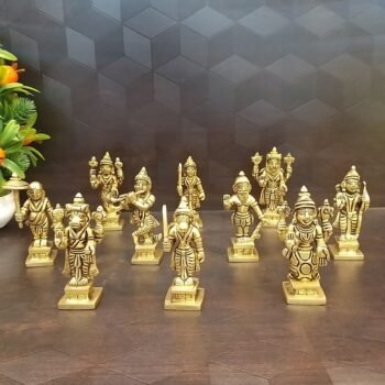 Brass Dhasavatharam Set- Small