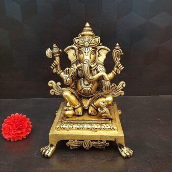Brass Ganesha with stand