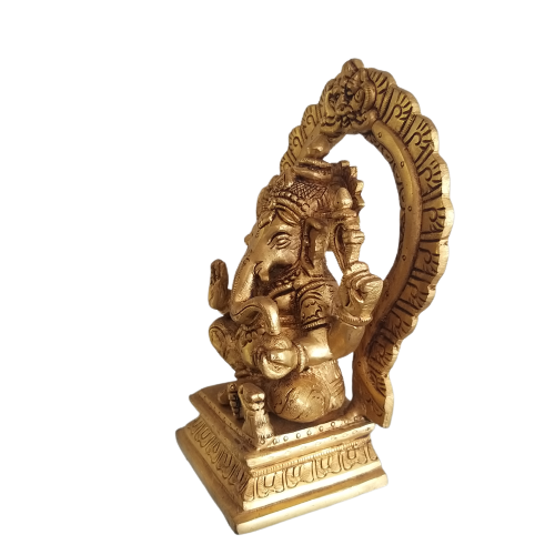 brass ganesha with axe idol pooja items hindu god statue home decor gift buy online india 3