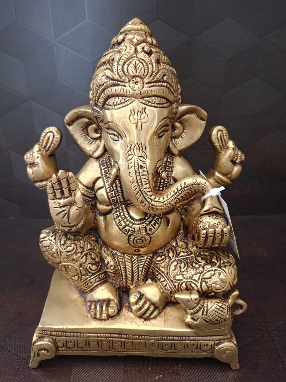 Brass Ganesha with stand