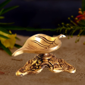 brass leaf diya hindu god idols buy online pooja gifts home decors india