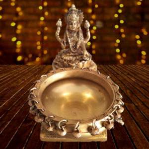 brass mahalakshmi uruli hindu god idols buy online home decors gifs pooja vastu india 1 1