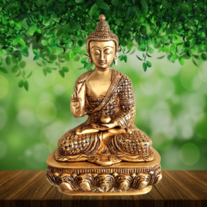 brass meditating buddha statue hindu god idols buy online home decors gifs pooja vastu india