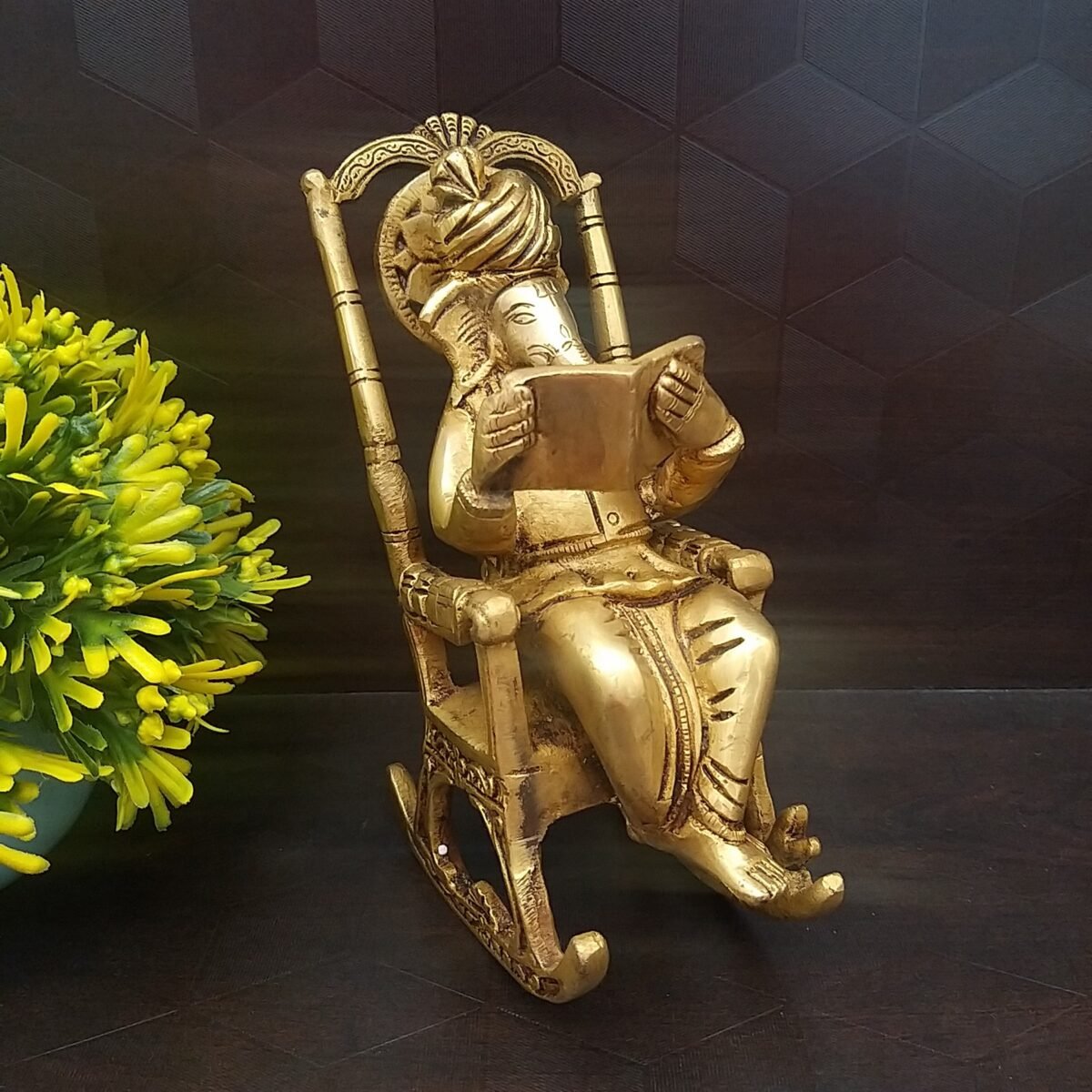 brass pagadi ganesha idols home decor pooja items hindu god gift buy online india