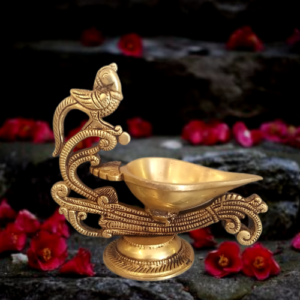 brass parrot diya hindu god idols buy online pooja gifts home decors india