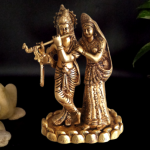 brass radha krishna statue hindu god idols buy online home decors gifs pooja vastu india