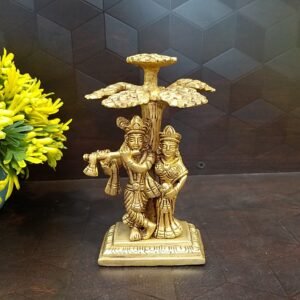 brass radha krishna under tree statue home decor pooja items hindu god idols gift buy online india 1