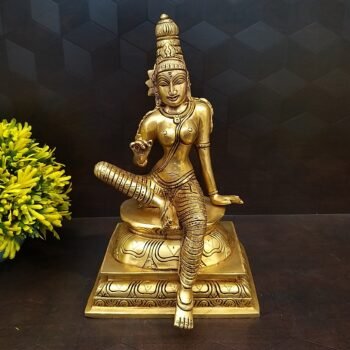 Brass Sitting Sivagami Thaayar Statue