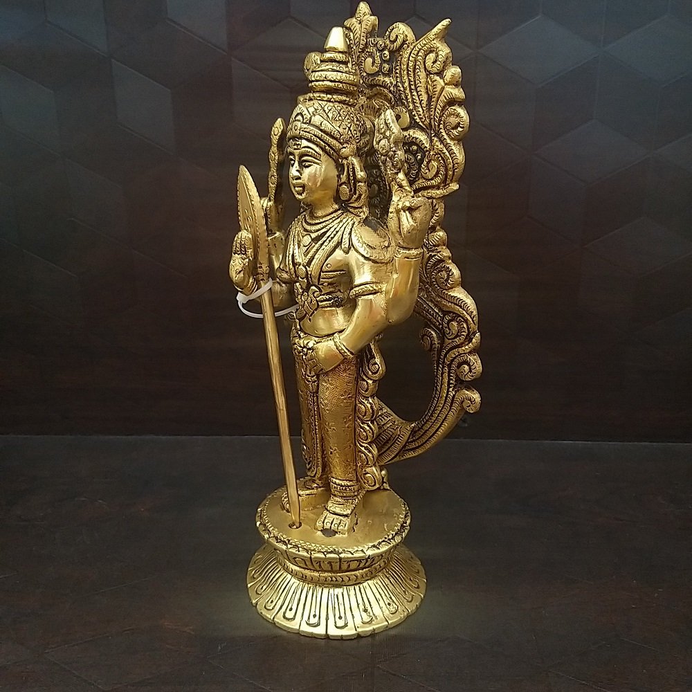 brass tamil god murugan idols home decor pooja items hindu god gift buy online india 1