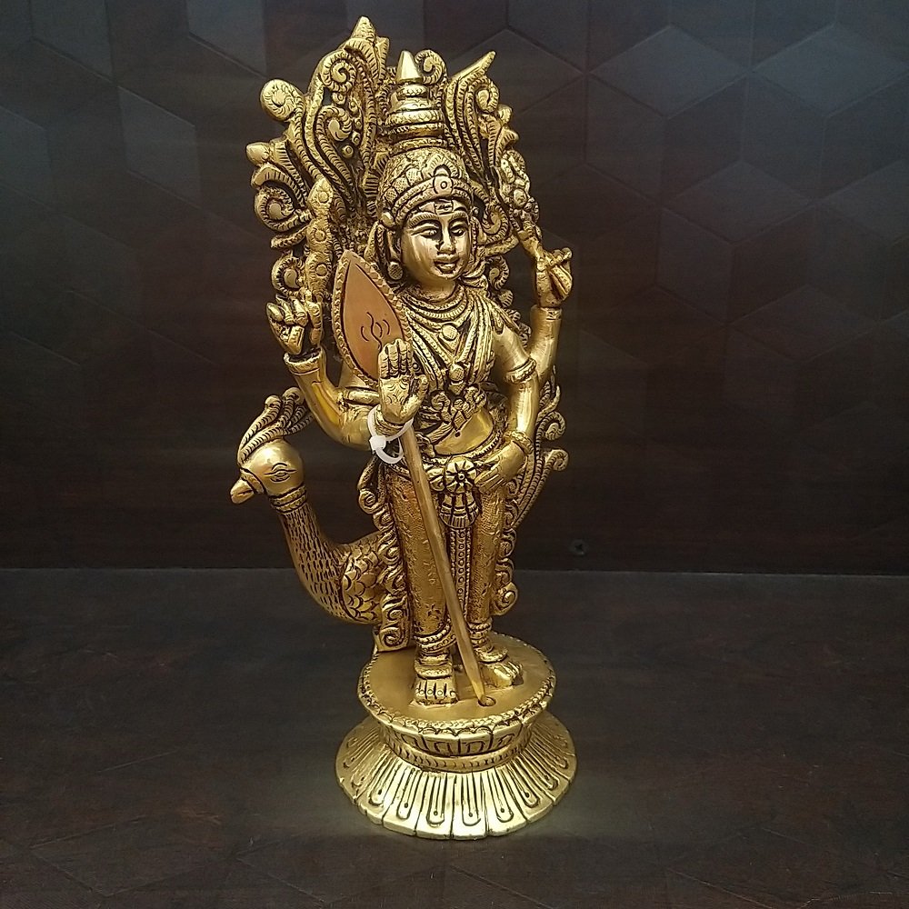 brass tamil god murugan idols home decor pooja items hindu god gift buy online india 2