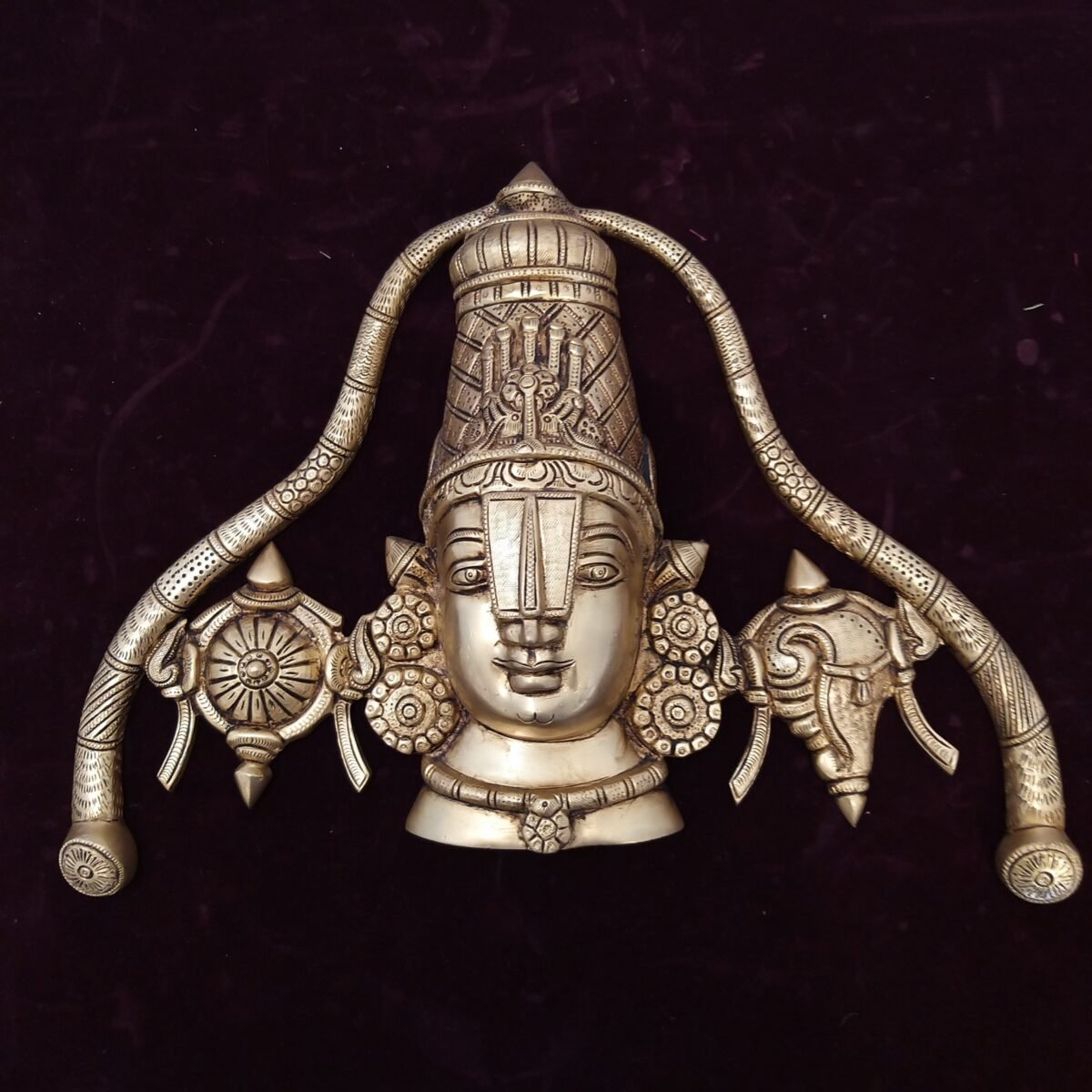 brass venkatachalapathy wall hanging with arch idols pooja items hindu god statues home decor gift buy online coimbatore