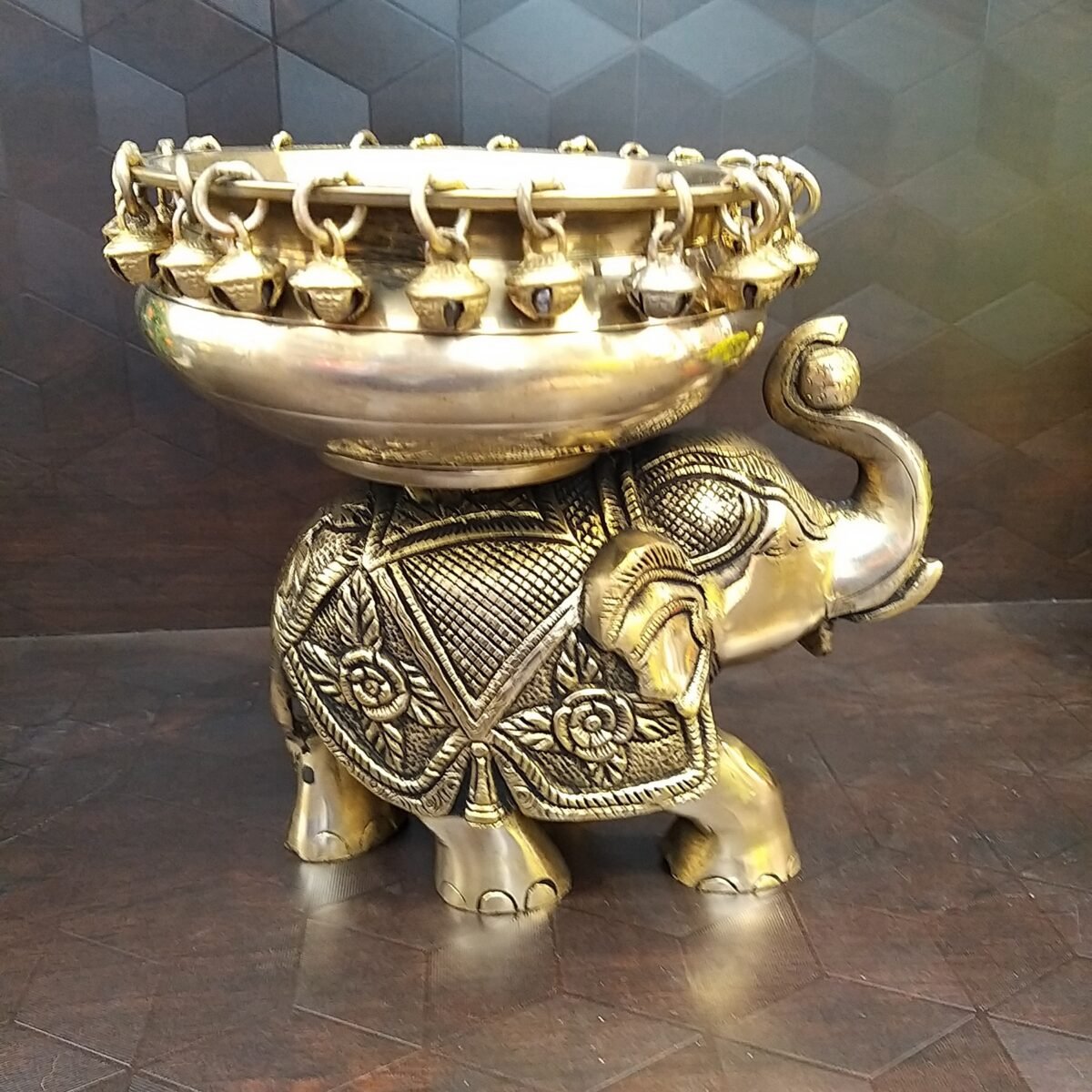 brass elephant uruli home decor pooja items gift buy online india