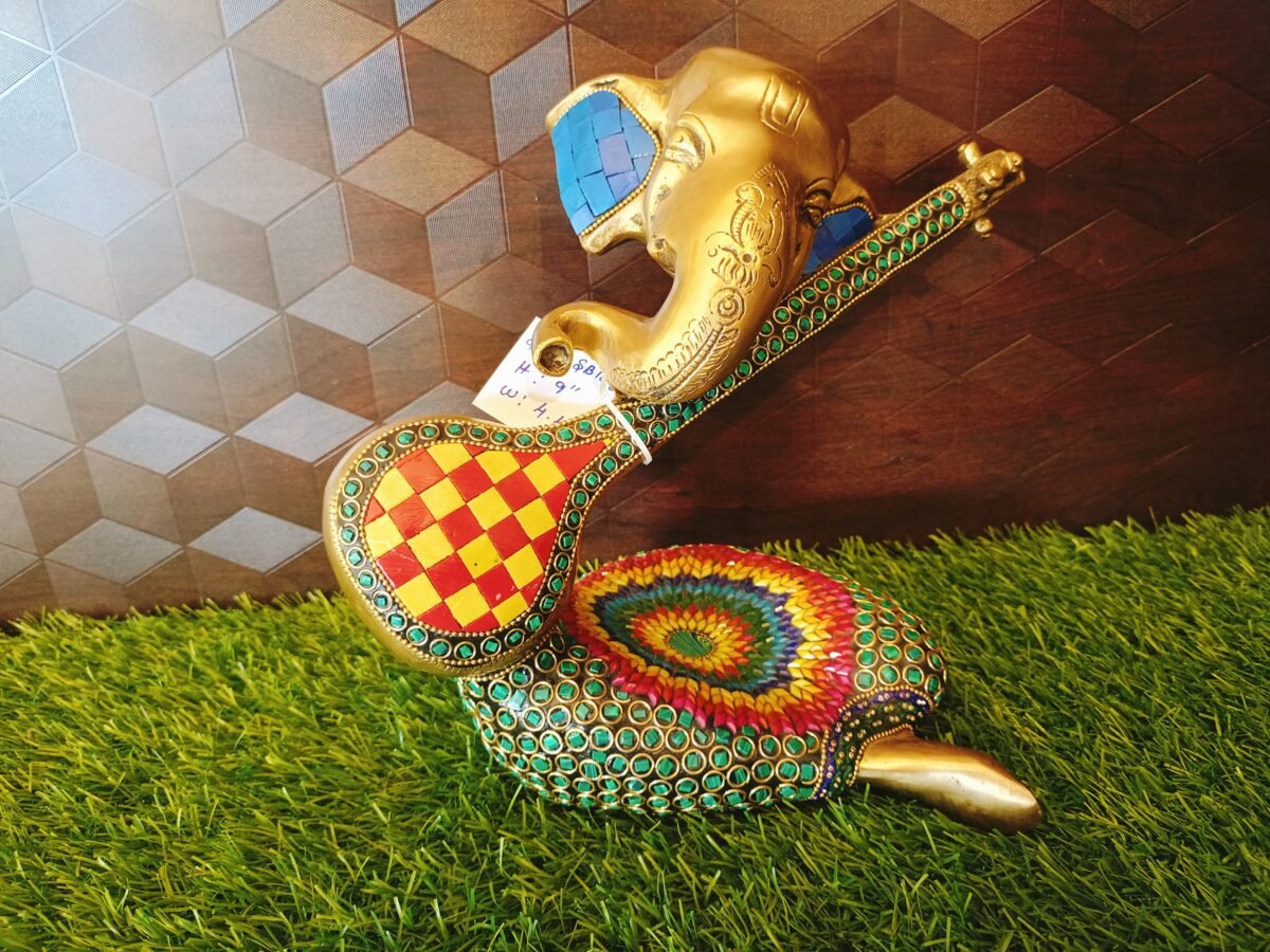 brass ganesha tampura idol multicolour vgocart best pricecoimbatore scaled