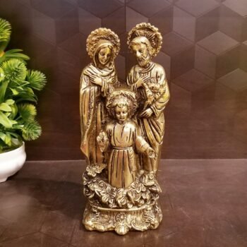 Brass Holy Jesus Family Standing Statue