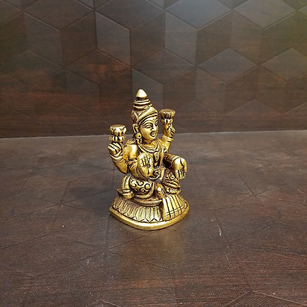 brass lakshmi small idols pooja items home decor gift buy online india 1 1