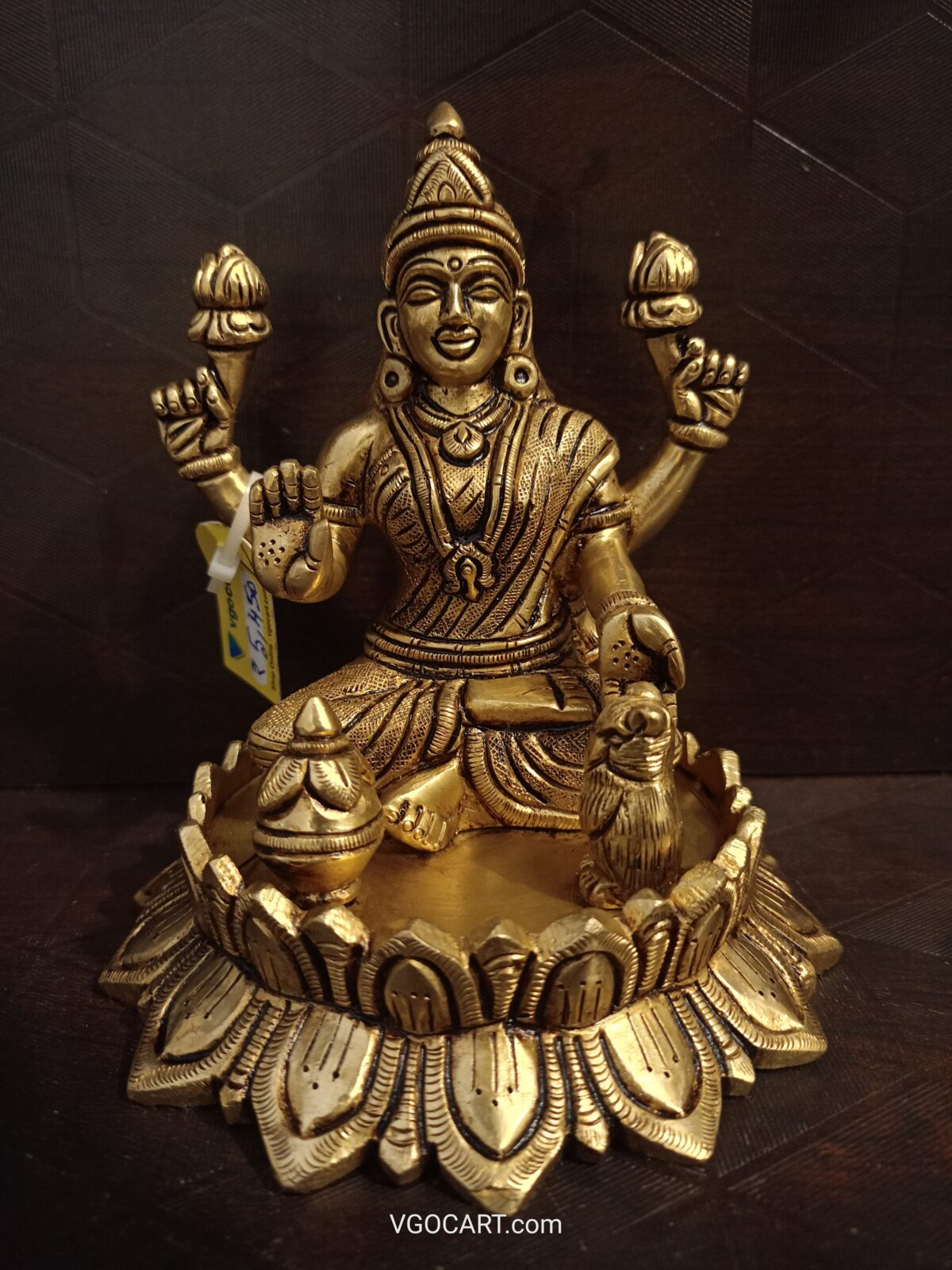 brass mahalakshmi idol pooja gift vgocart coimbatore india scaled