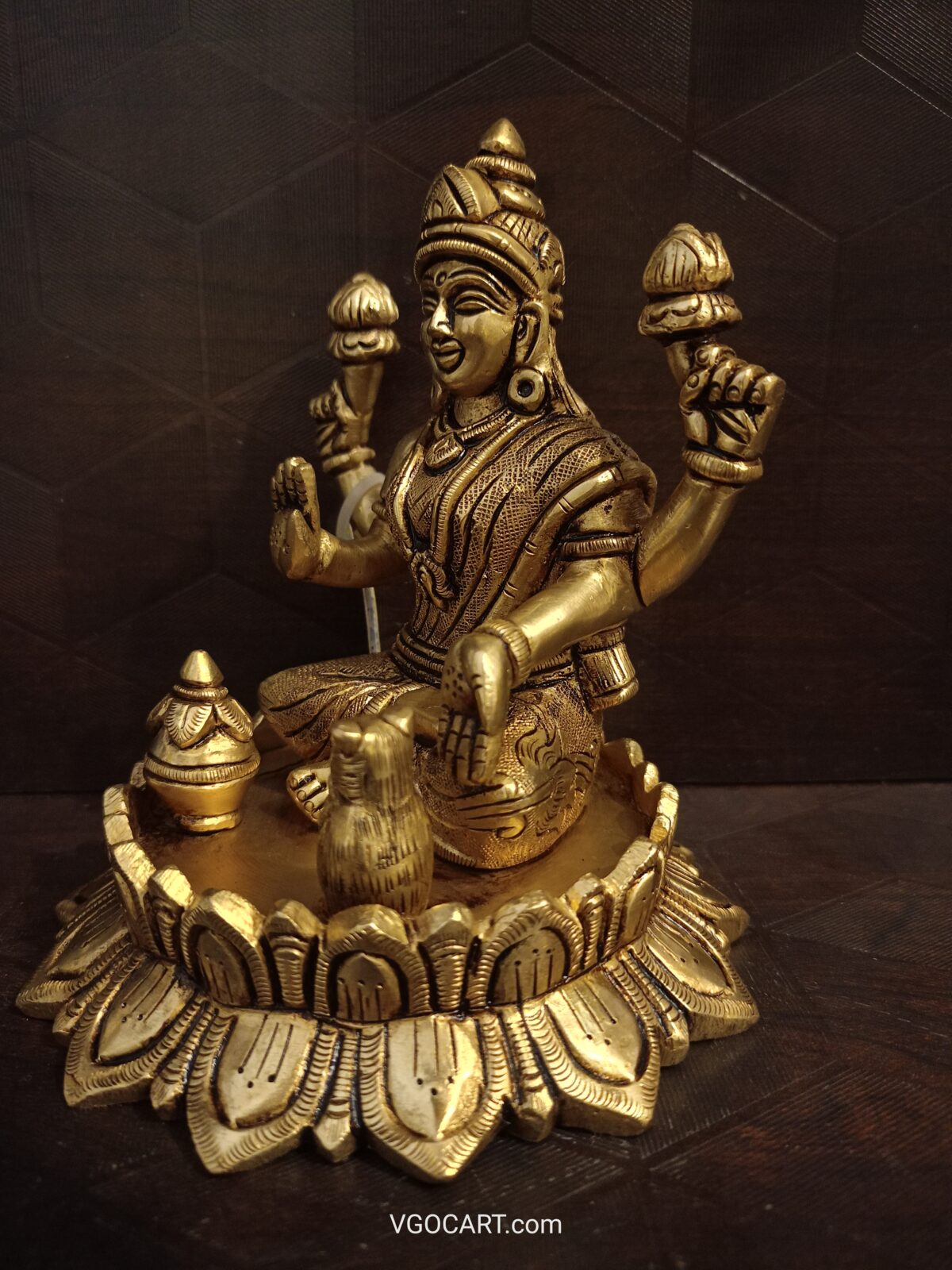 brass mahalakshmi idol pooja gift vgocart coimbatore india1 scaled