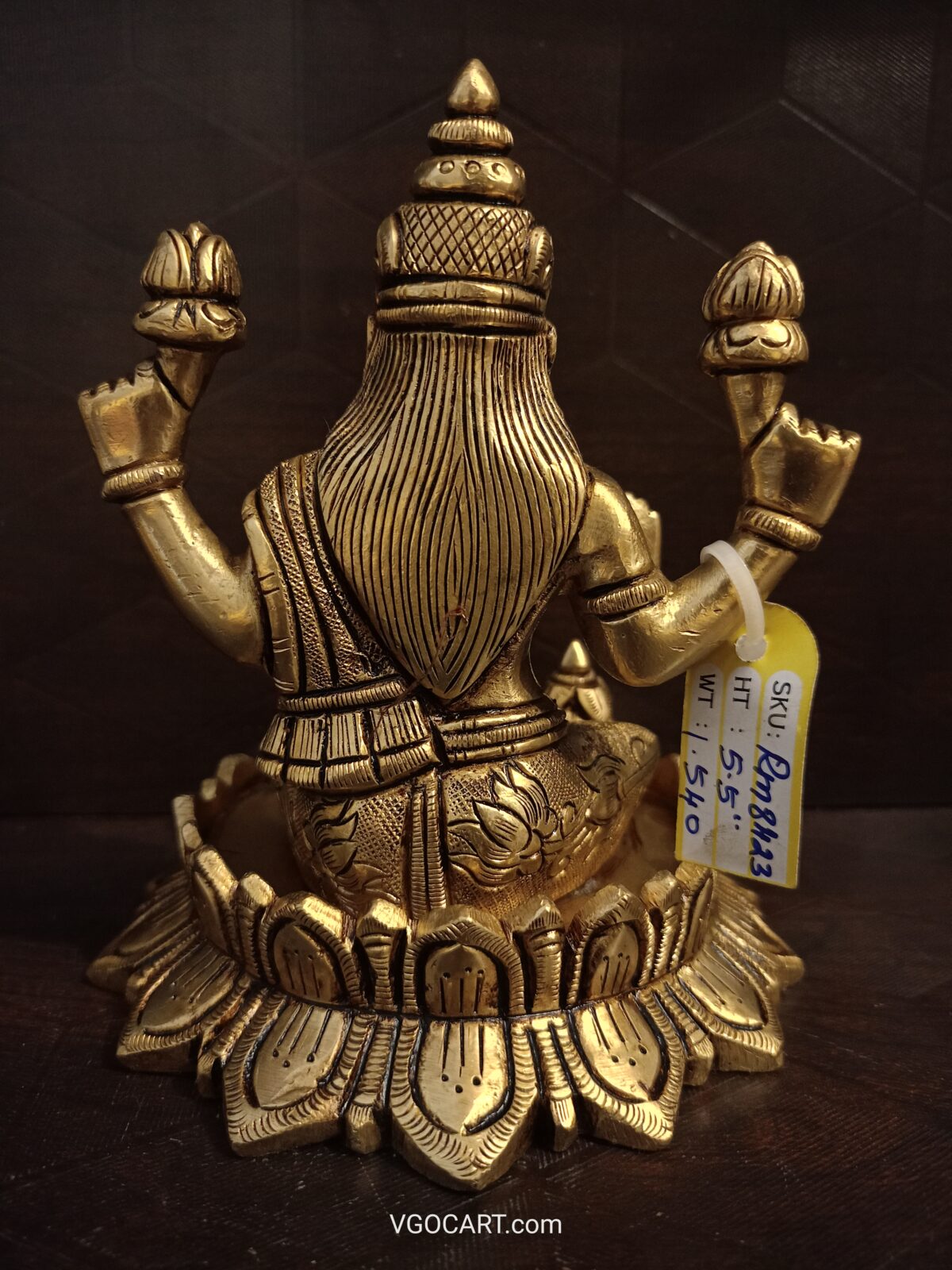 brass mahalakshmi idol pooja gift vgocart coimbatore india3 scaled