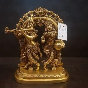 brass radha krishna with arch and base idol home decor pooja items hindu god statues gift buy online india coimbatore