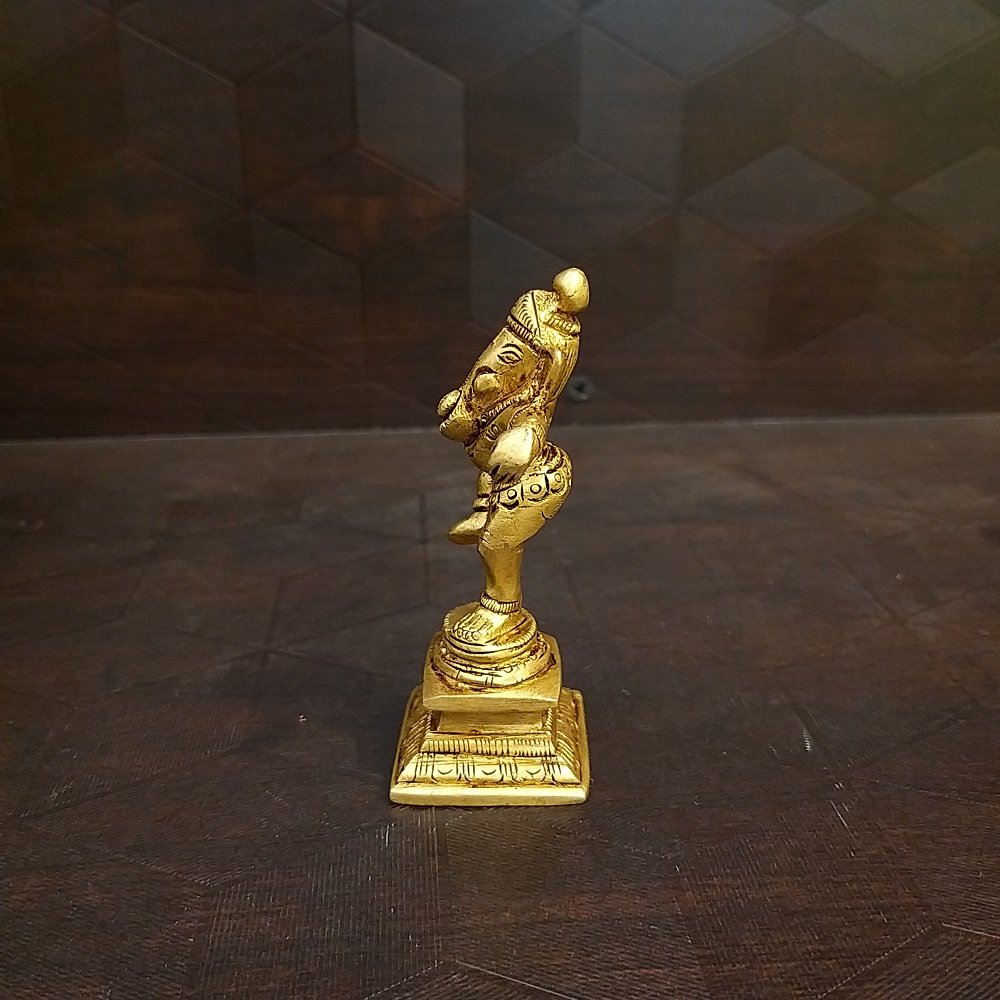 brass rathna ganesha small idols for dashboard home decor pooja items showpiece gift buy online 3 1