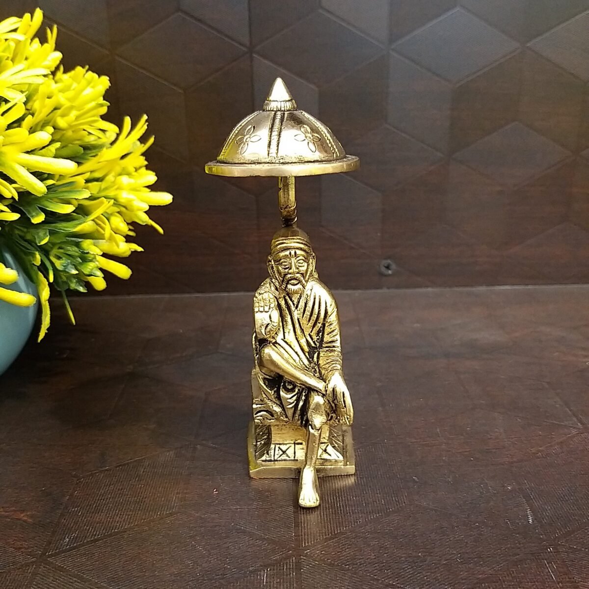 brass saibaba with umberala idols pooja items home decor gift buy online india 3