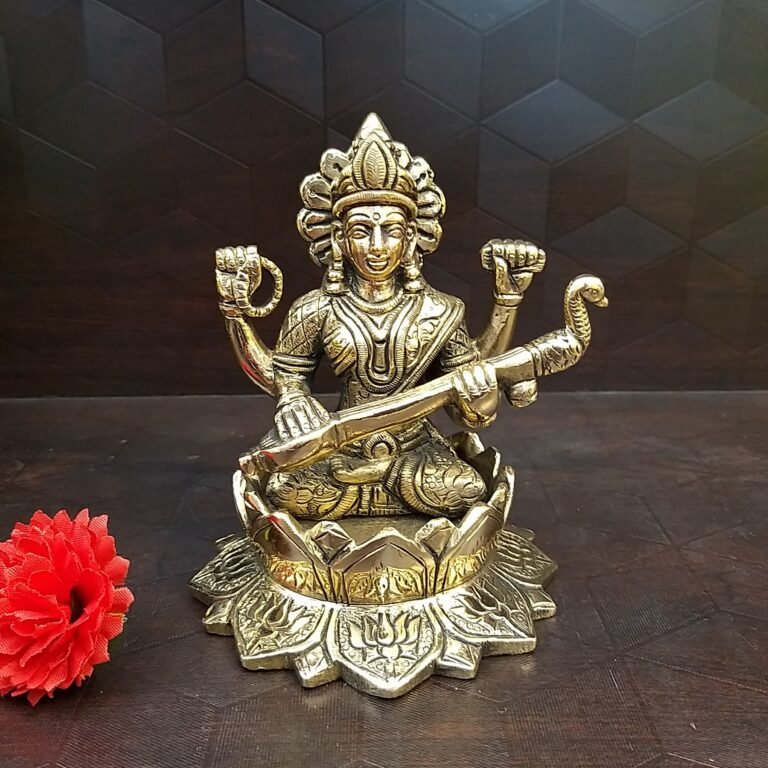 Goddess Karumariamman Brass Statue 7' - VgoCart.Com - Brass Antique ...