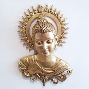 Brass Buddha face Wall Hanging