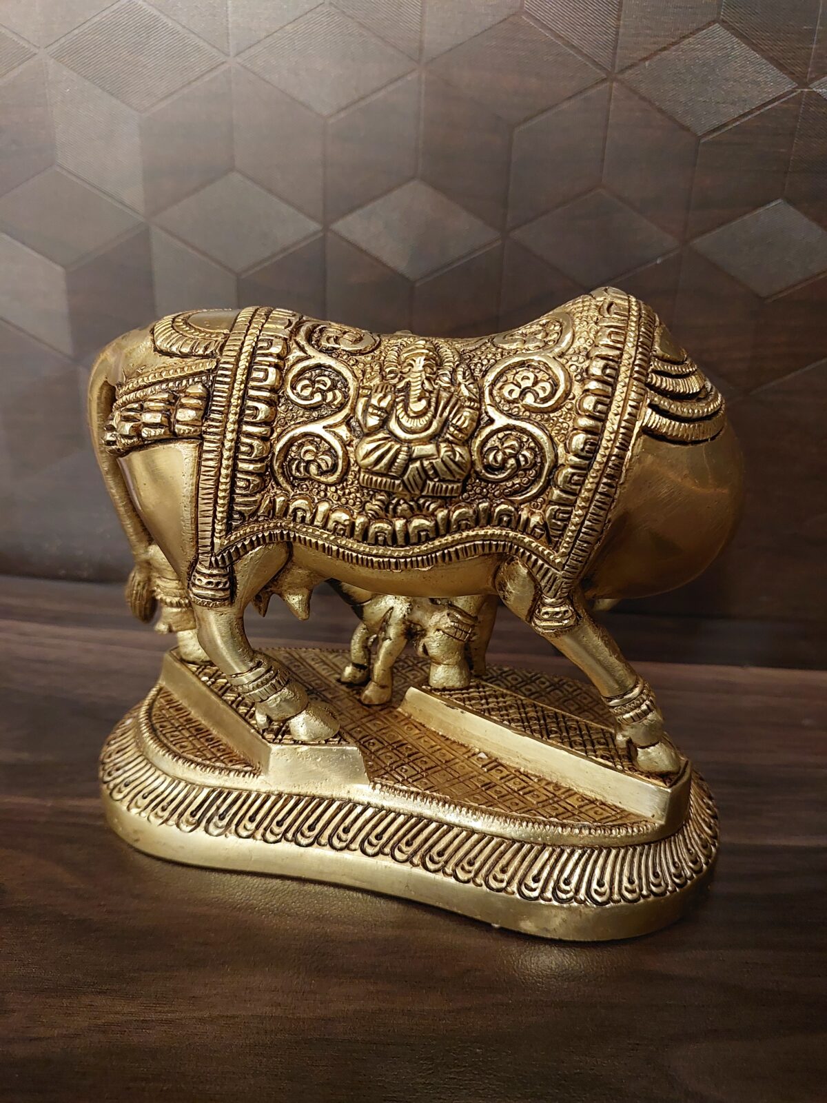 brass cow calf lakshmi ganesha pooja vgocart coimbatore india scaled