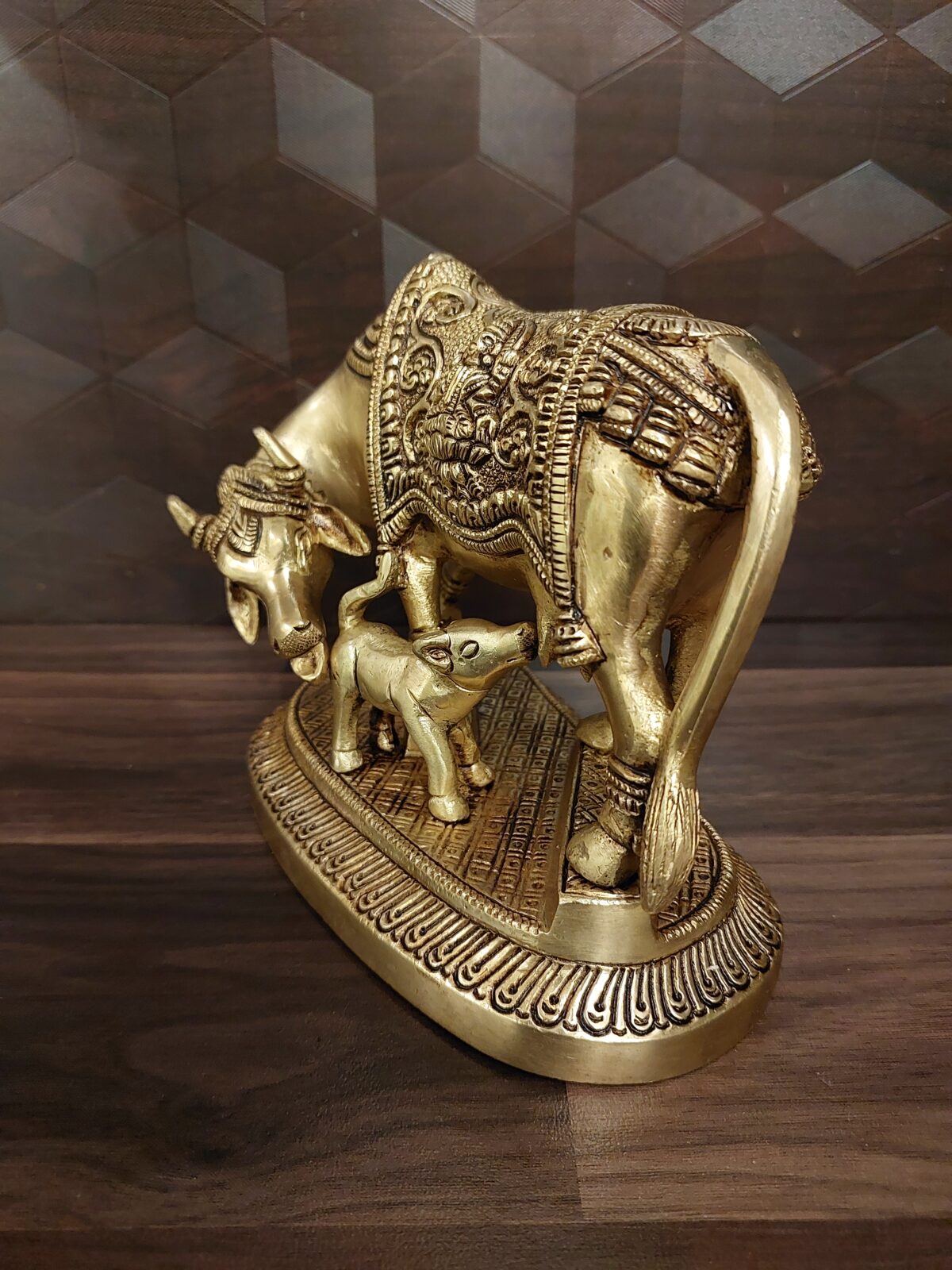 brass cow calf lakshmi ganesha pooja vgocart coimbatore india1 scaled