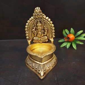 Brass Ganesha Diya