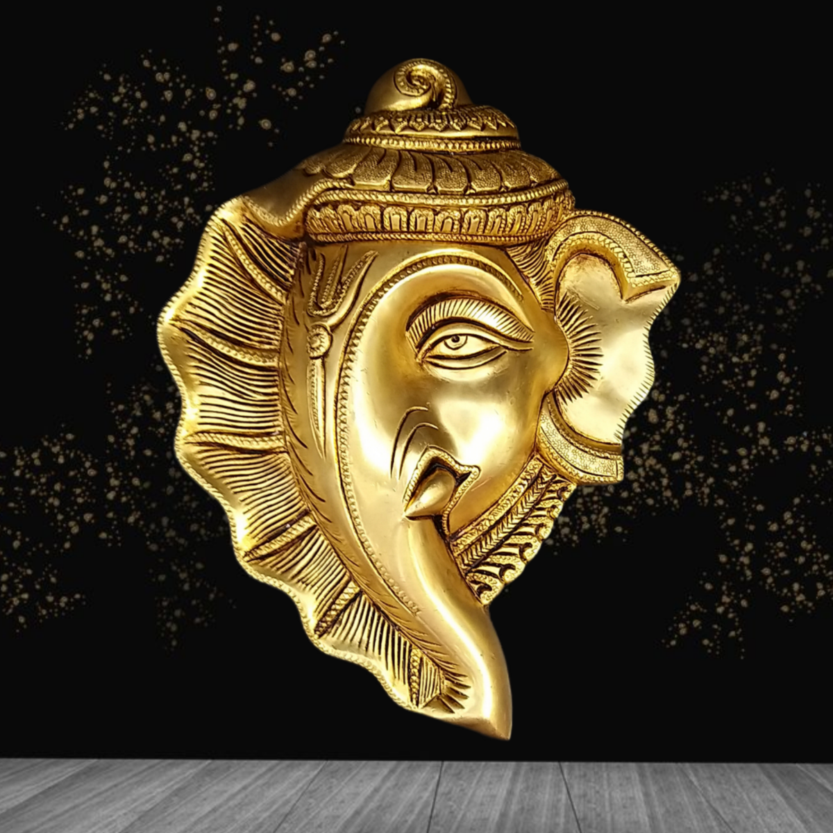 brass ganesha face wall hanging idol pooja items hindu god statues gift buy online india 10126