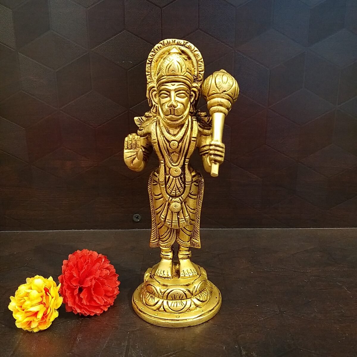 brass hanuman idol small home decor pooja items hindu god idols gift buy online india 10100 1