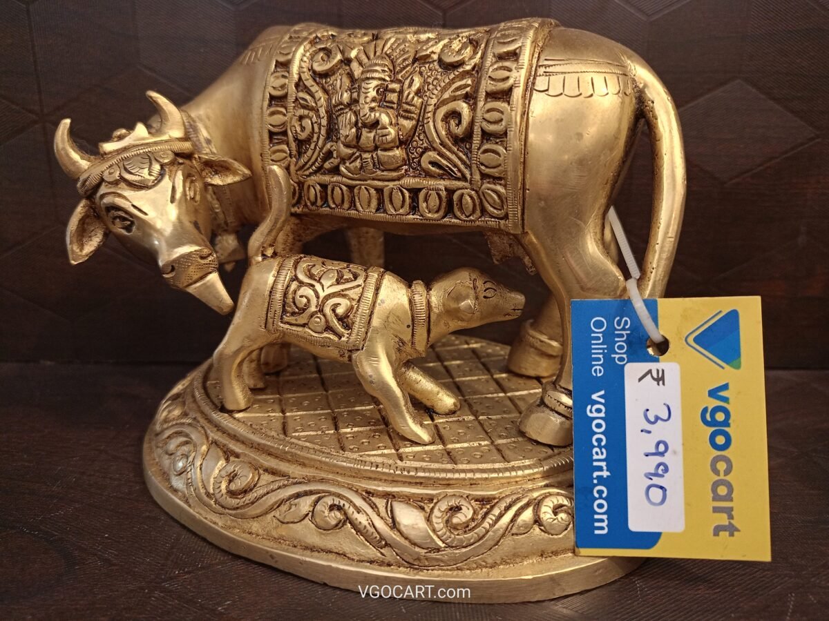 brass holy cow calf idol pooja gift coimbatore india 2 scaled