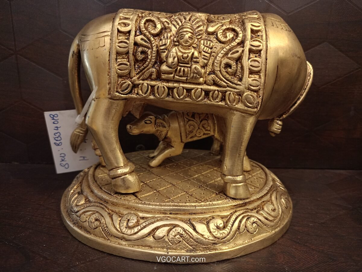 brass holy cow calf idol pooja gift coimbatore india 3 scaled