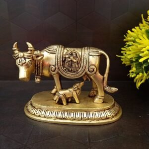 brass kamadhenu radha krishna idols vastu home decor showpiece hindu god statues gift buy online india 10096