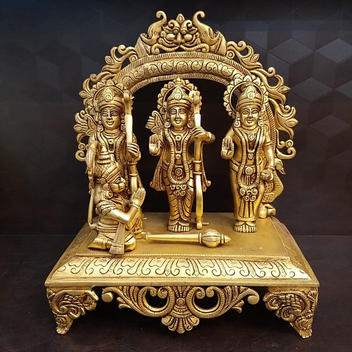 Brass Rama Dharbar Big Idol On Large Base