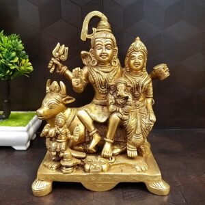 brass shiva family statue pooja items hindu god statues gift buy online india