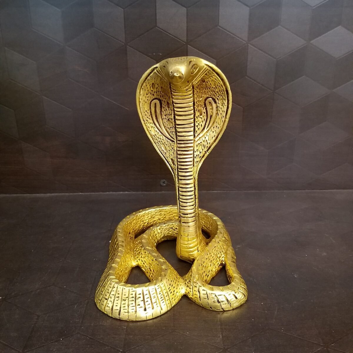brass snake idols good things vibrations vgocart statues 10042