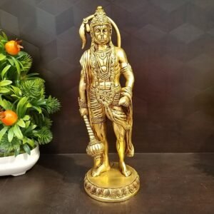 brass statnding hanuman statue big home decor pooja items hindu god idols gift buy online india 10102