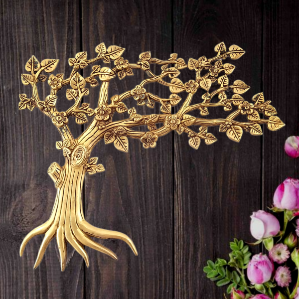 Brass Designer Wall Hanging Tree Idol
