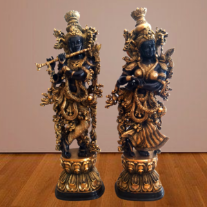 brass antique radha krishna big home decor hindu god statues pooja items gift buy online 3006