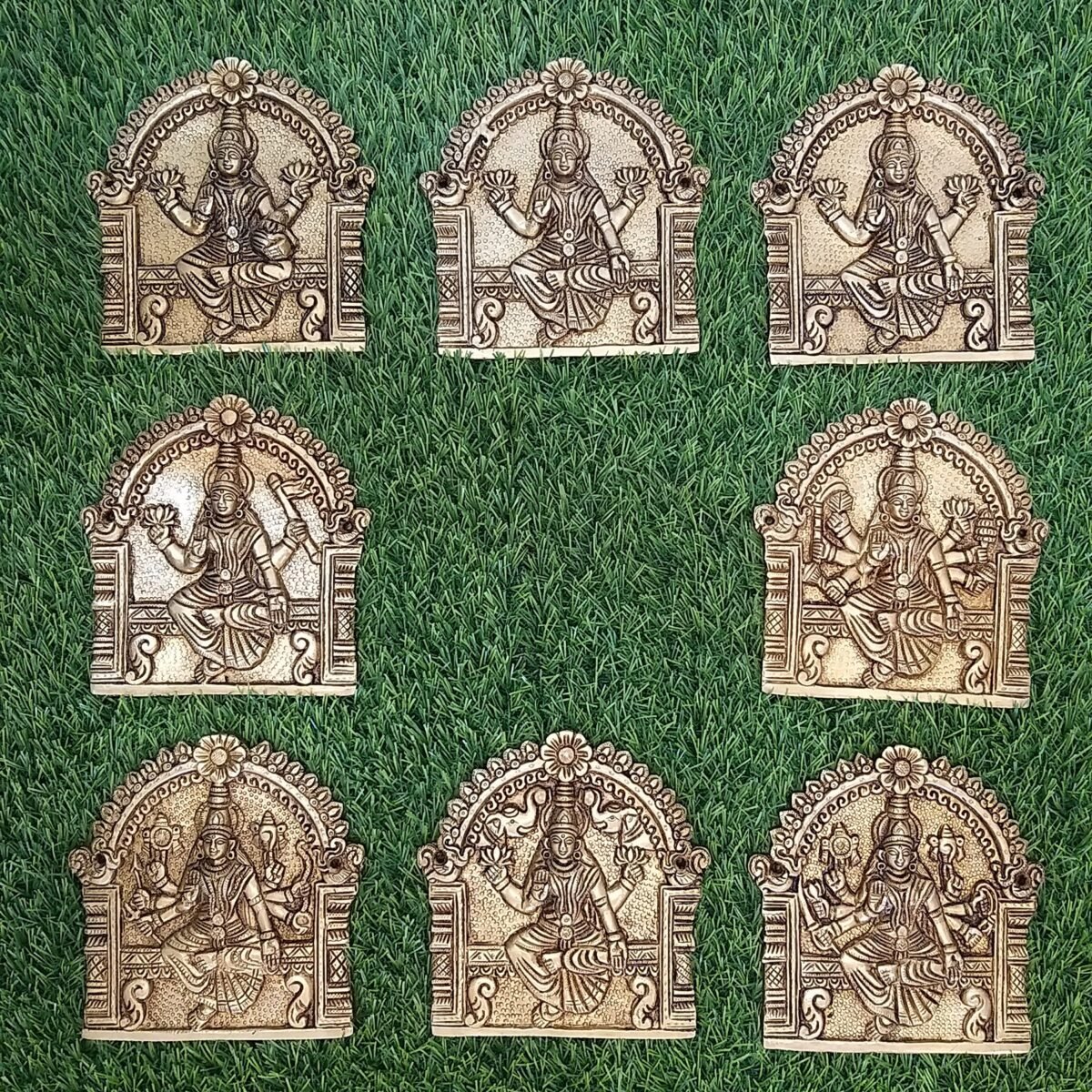 Brass Ashtalakshmi Door Panel Set