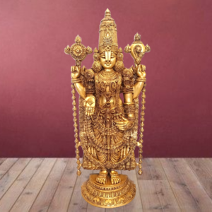 brass golden finish perumal idol big home decor hindu god statues pooja items gift buy online 3005