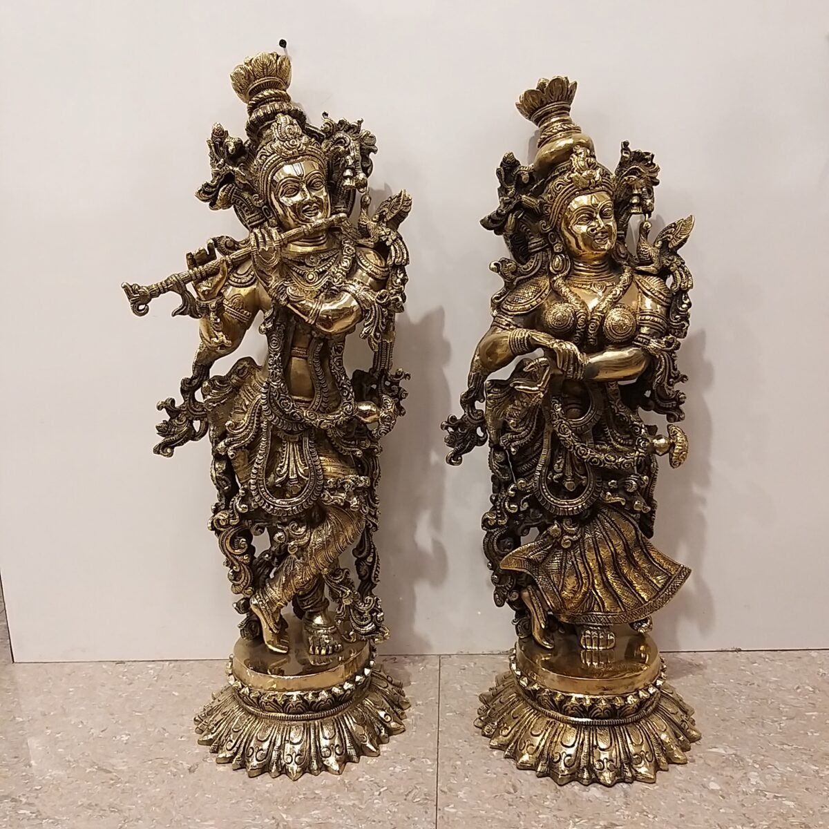 brass radha krishna big statue home decor pooja items hindu god statues gift buy online coimbatore india 20072 scaled