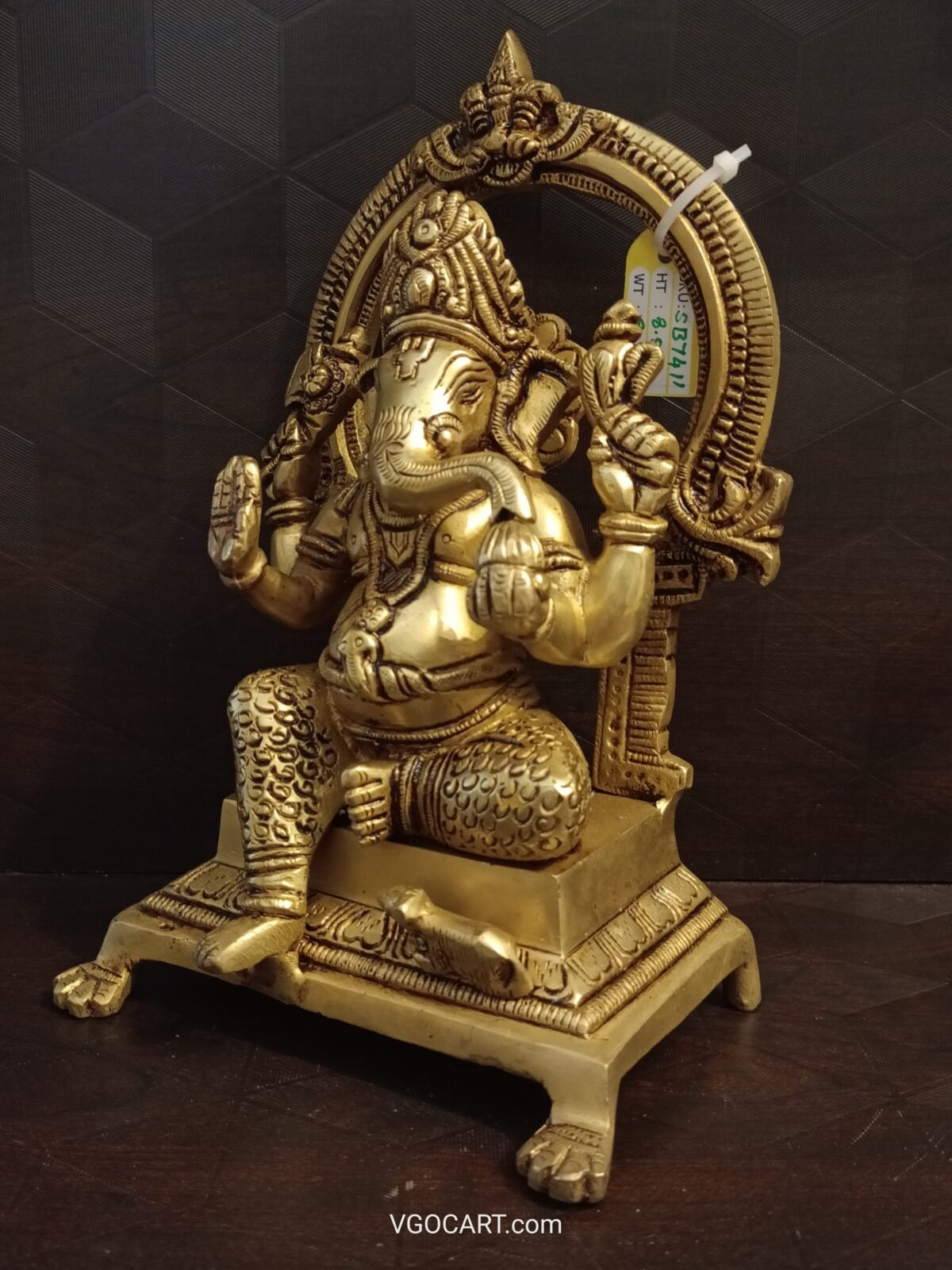 brass arch ganesha idol pooja gift vgocart coimbatore india1 scaled